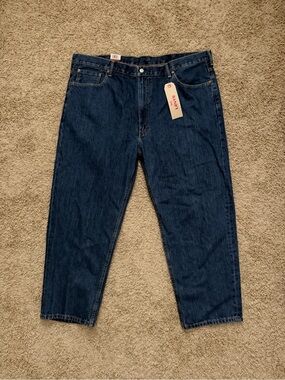NEW Levis 550 Relaxed Jeans Mens 46x29 Blue Big & Tall Denim Tapered Leg